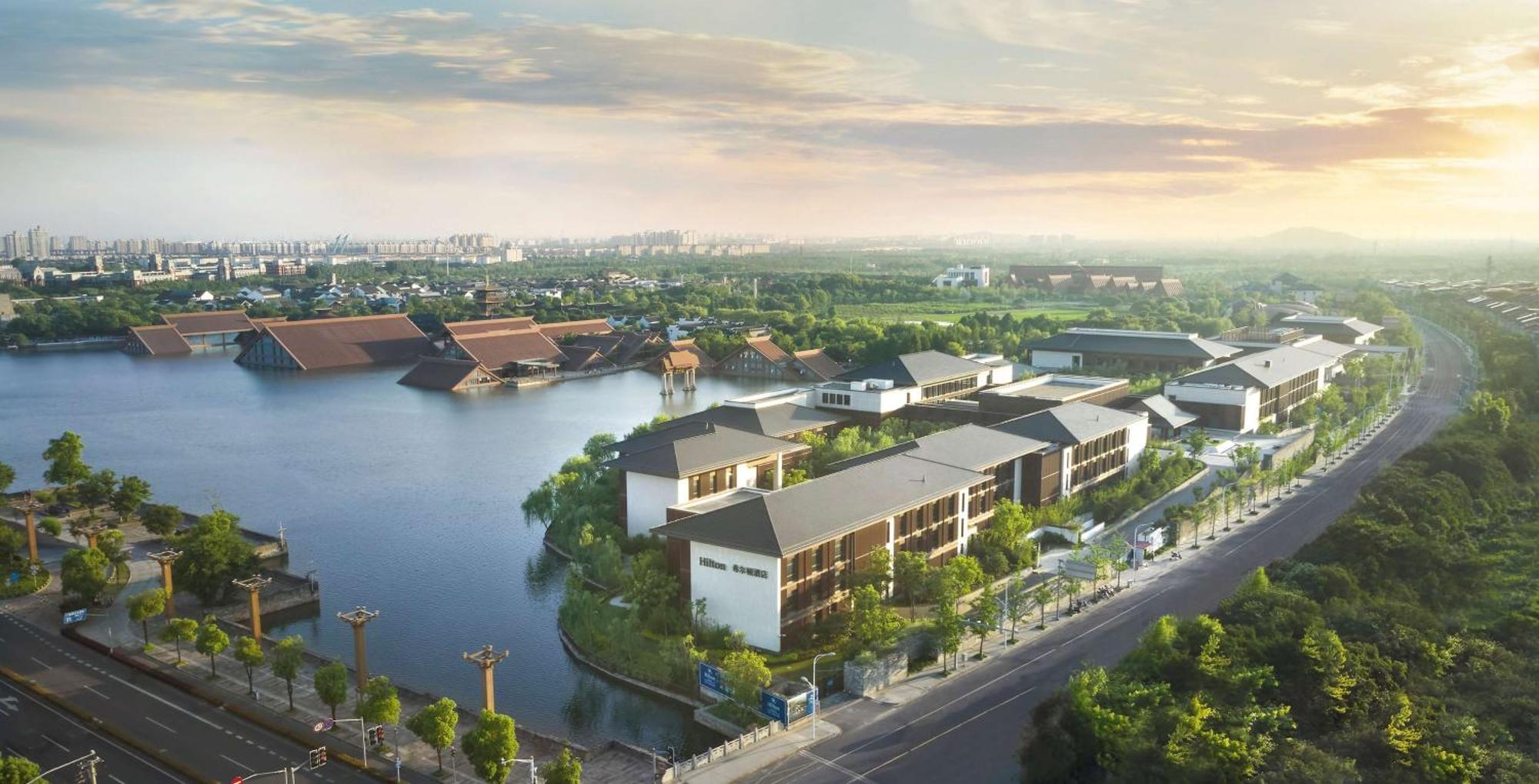 Hilton Shanghai Songjiang Guangfulin Exterior foto
